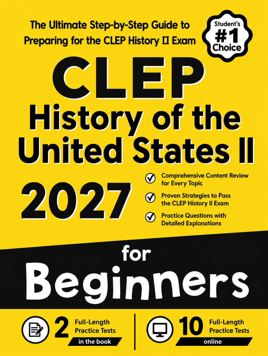 CLEP History of the United States II for Beginners book cover